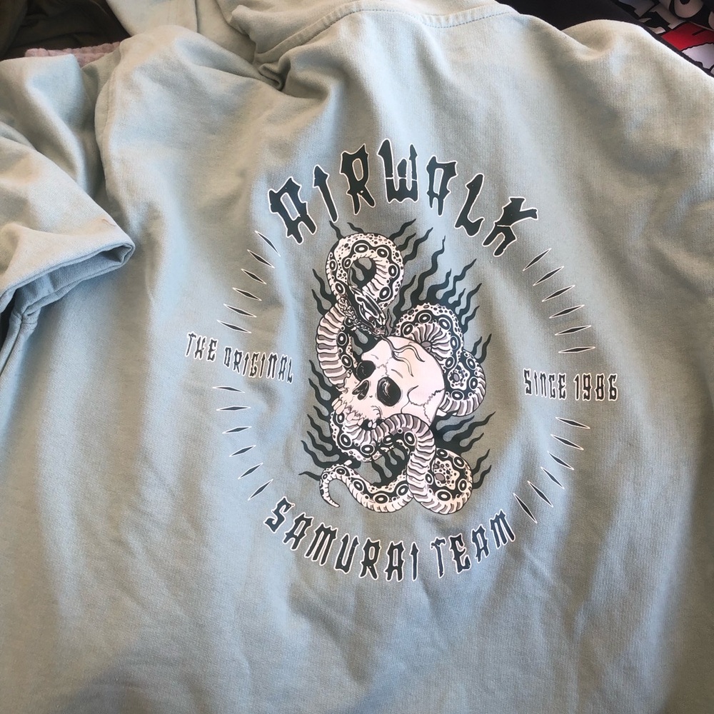 Airwalk Pale Blue Pullover Hoodie with Tag